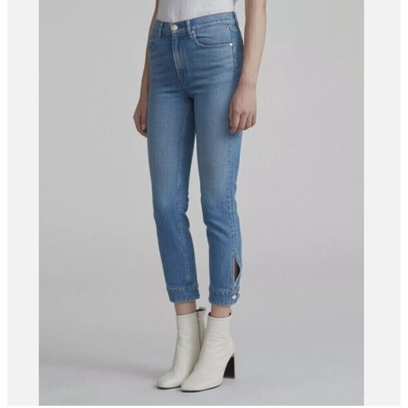 Rag & Bone Avery Cigarette High Waisted Snap Ankle Jeans Size 23 - Picture 4 of 6